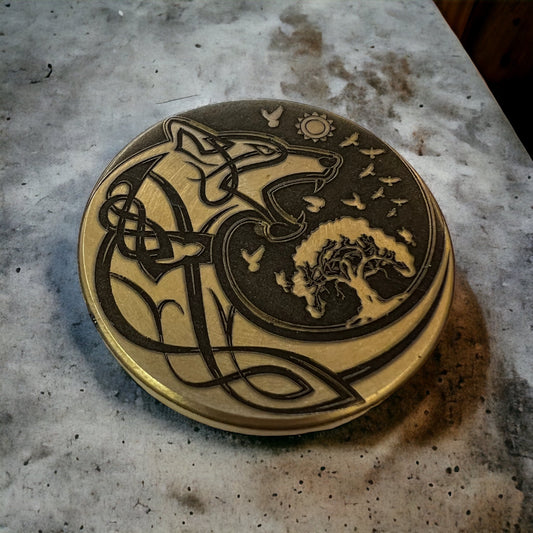 Celtic Wolf Haptic Coin