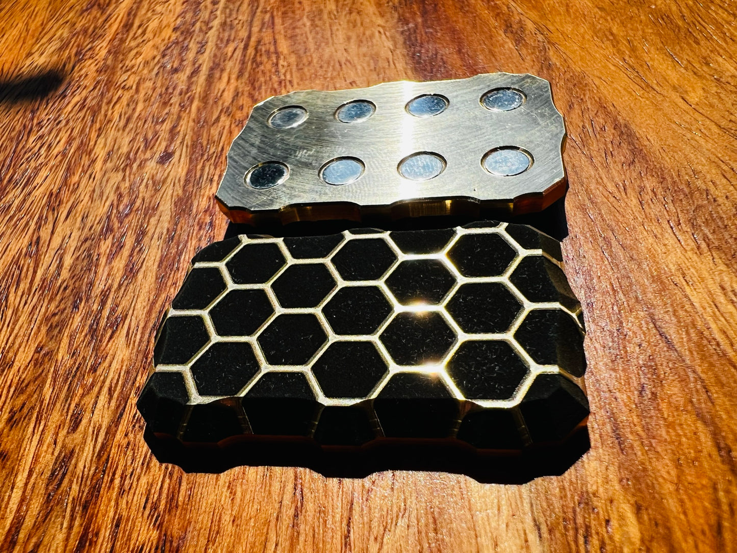 Brass Biscuit V1 - Honeycomb