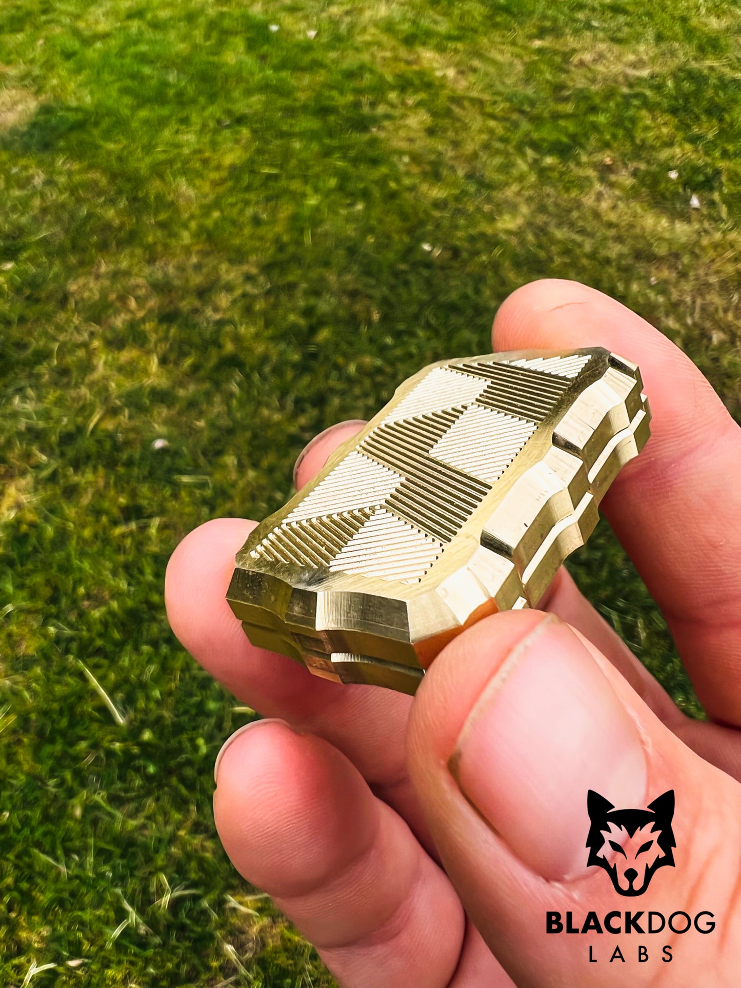 Brass Biscuit V1 - Geometric Lines