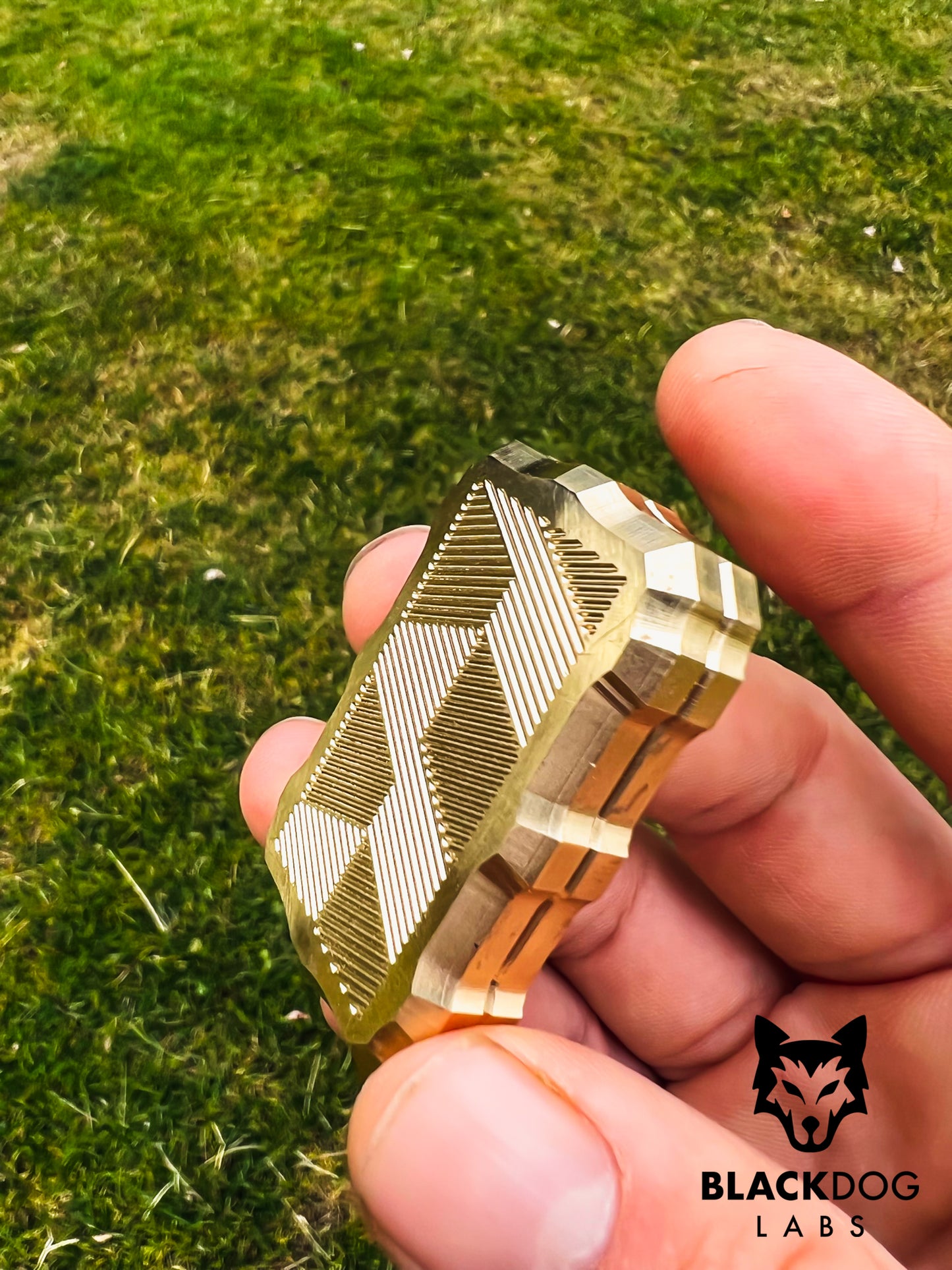 Brass Biscuit V1 - Geometric Lines