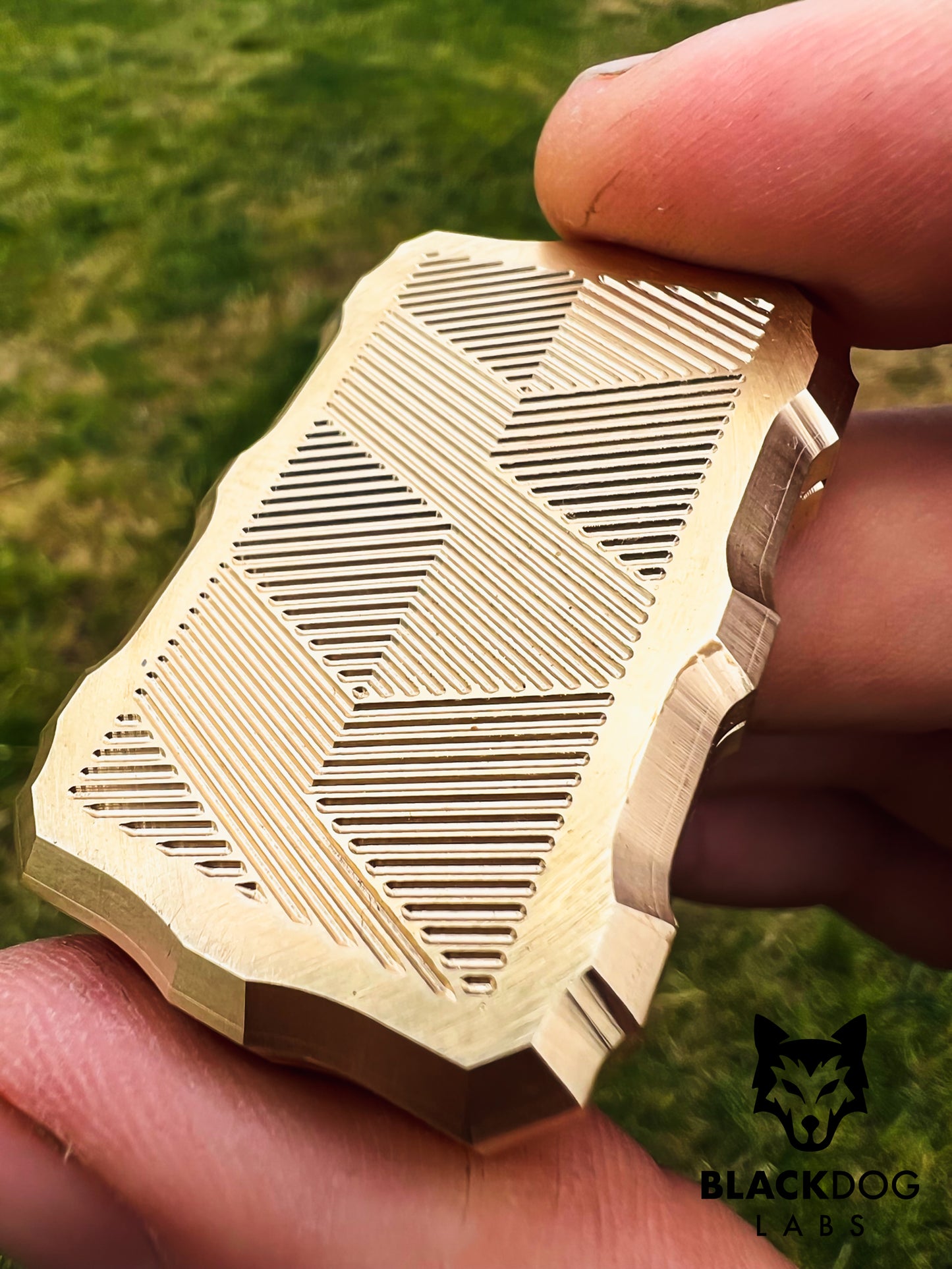 Brass Biscuit V1 - Geometric Lines