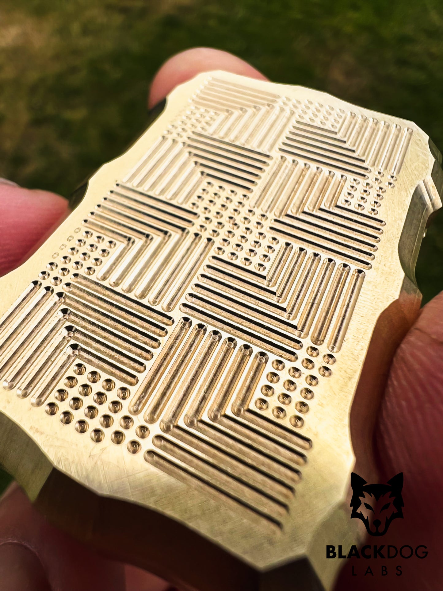 Brass Biscuit V1 - Geometric Squares