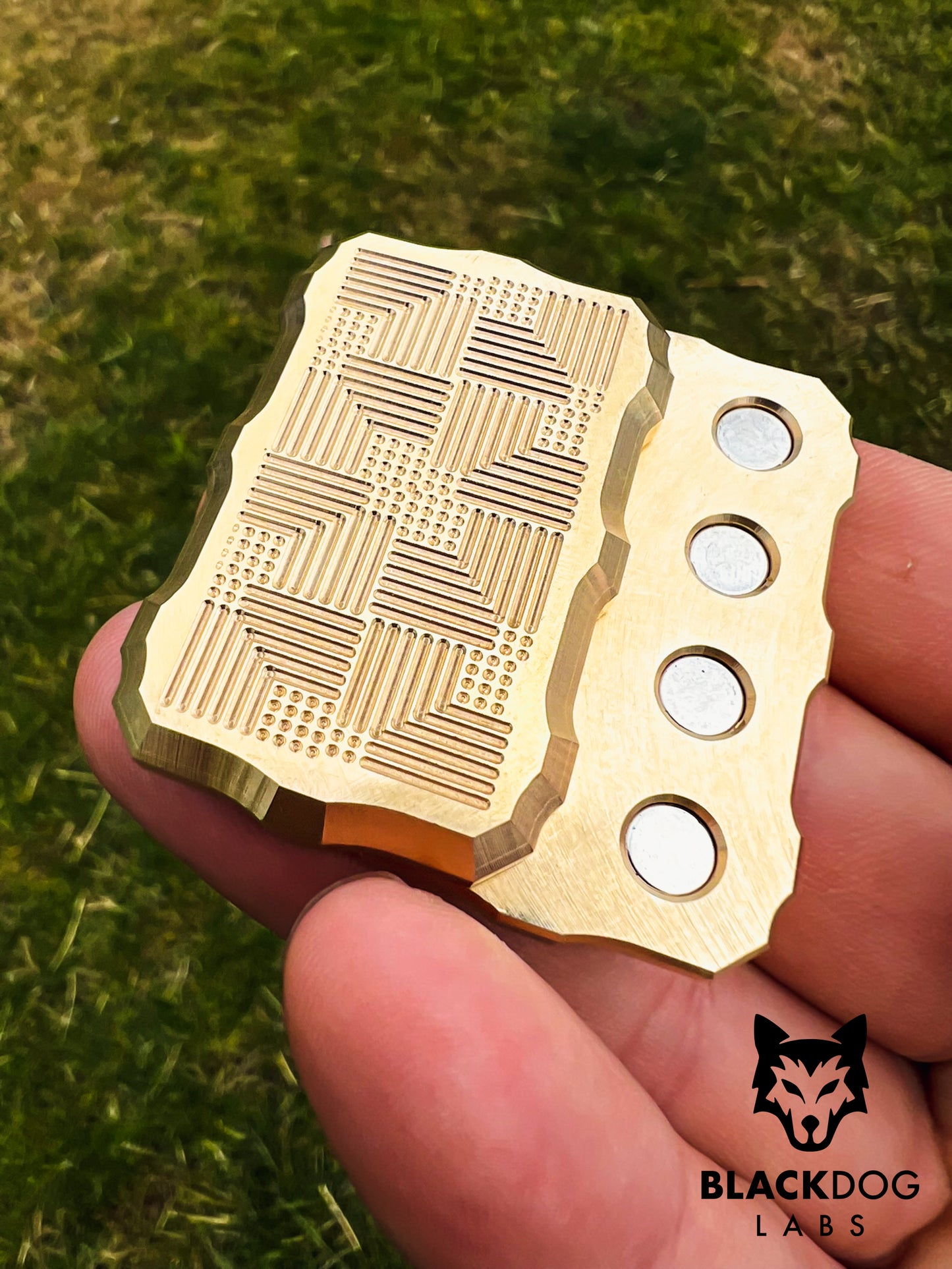 Brass Biscuit V1 - Geometric Squares